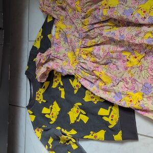 Pokemon Pikachu Floral Dress & Sweatshirt